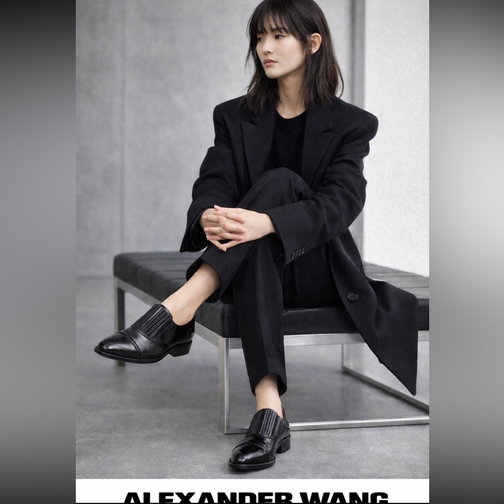 ALEXANDER WANG  Loafers Calfskin Leather Oxford Chelsea